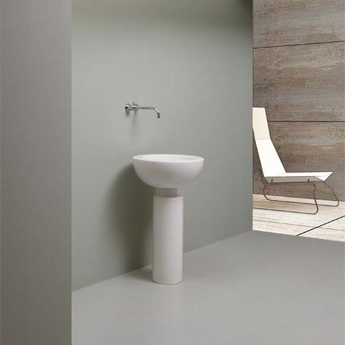 Lavabo autoportante - POSITANO - Rapsel International Srl - in ceramica / rotondo / contemporaneo