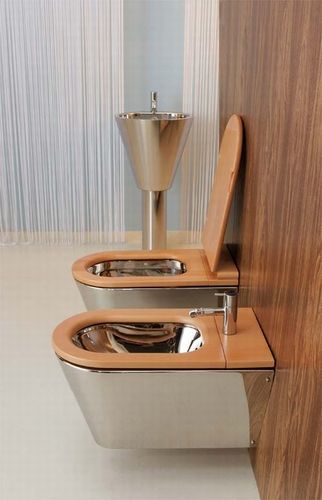 Bidet sospeso - MARY - Rapsel International Srl - in acciaio inossidabile