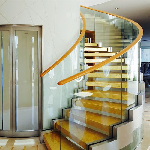Scala elicoidale - COBRA GOLD - Siller Stairs - con struttura in acciaio inossidabile / per uso residenziale / professionale