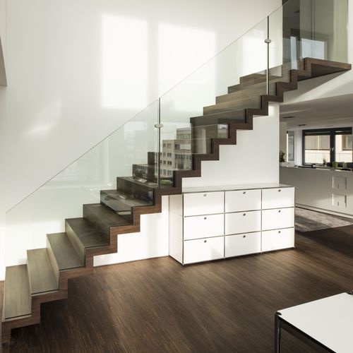 Scala dritta - ZIGZAG STRAIGHT - Siller Stairs - con gradini in legno / con struttura in legno / per uso residenziale