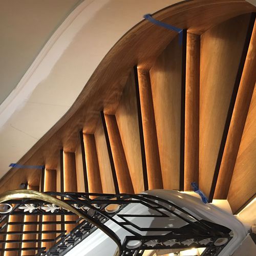 Scala dritta - PARK STREET - Siller Stairs - con gradini in quercia / con struttura in calcestruzzo / per uso residenziale