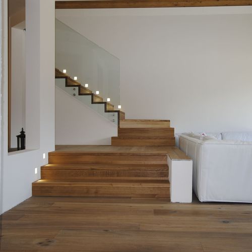 Scala a L - ZIGZAG CLASSIC - Siller Stairs - con gradini in quercia / con struttura in legno / per uso residenziale