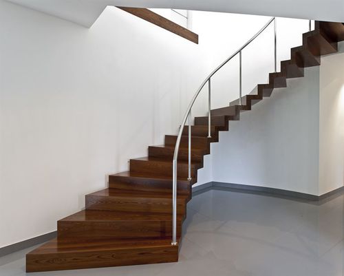 Scala elicoidale - ZIGZAG MODERN - Siller Stairs - con gradini in legno / con struttura in legno / per uso residenziale