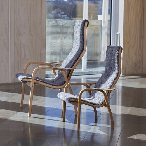 Poltrona contemporanea - LAMINI - Swedese Möbler - in tessuto / in faggio / in rovere