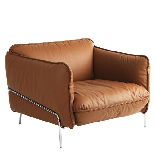 Poltrona contemporanea - CONTINENTAL - Swedese Möbler - in pelle / in tessuto / in acciaio