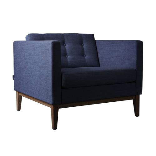 Poltrona contemporanea - MADISON - Swedese Möbler - in pelle / in tessuto / in rovere