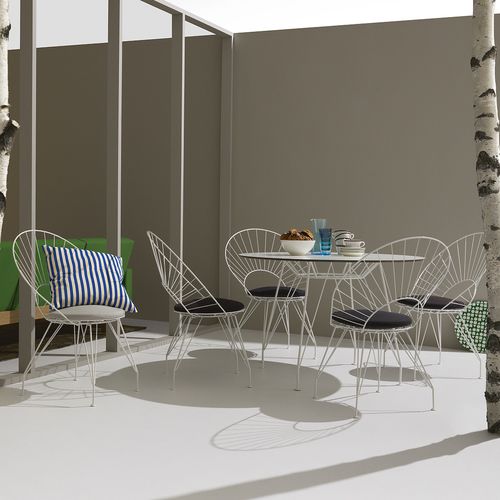 Sedia da giardino contemporanea - DESIRÉE - Swedese Möbler - da esterno / da interno / in tessuto