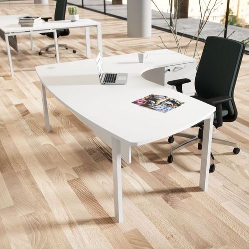 Scrivania da terra - ASTRO  - Buronomic - contemporanea / in legno / in laminato