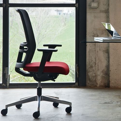 Sedia da ufficio contemporanea - VARIO - Buronomic - da interno / in rete / con supporto in alluminio