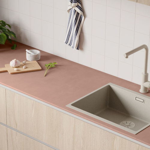 Piano di lavoro in laminato - FINTOP XTRIM - FINSA - in HDF / da cucina / colore personalizzabile
