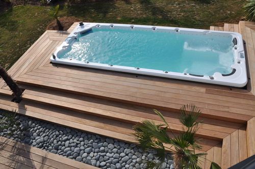 Spa da incasso per nuoto controcorrente - ACAPULCO - BLUE LAGOON SPAS - rettangolare / 4 posti / per uso residenziale