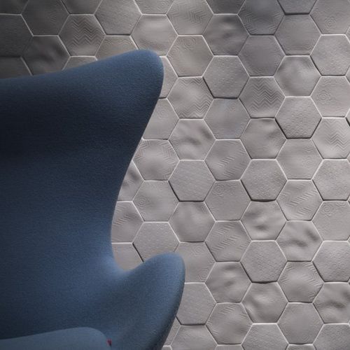 Piastrella in porcellana - ABSOLUTE : SELENE - JOHNSON TILES - a rilievo / da interno / da parete