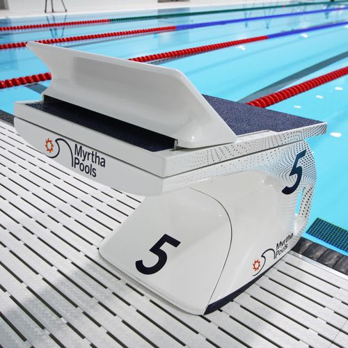 Blocco di partenza per piscina - Track Start Racing Pro - Myrtha Pools - in fibra di vetro