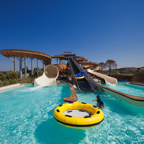Scivolo acquatico girevole - Myrtha Pools - per parco acquatico / per piscina pubblica