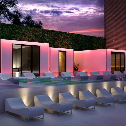 Spa fuoriterra - YouCube - Myrtha Pools - rettangolare / multiposto / da esterno