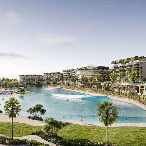 Piscina a onde - Surf lagoon - Myrtha Pools - da esterno / pubblica / interrata
