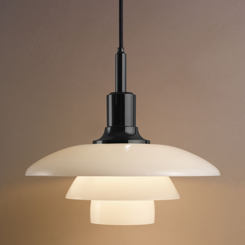 Lampada a sospensione - PH 3½-3 - Louis Poulsen - in ottone / in vetro opalescente / contemporanea
