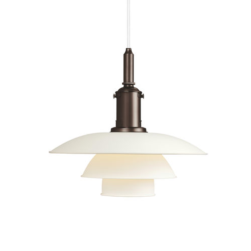 Lampada a sospensione - PH 3½-3 - Louis Poulsen - in alluminio / in ottone / in metallo cromato