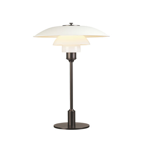 Lampada da tavolo - PH 3½-2½ - Louis Poulsen - in ottone / in metallo cromato / in vetro