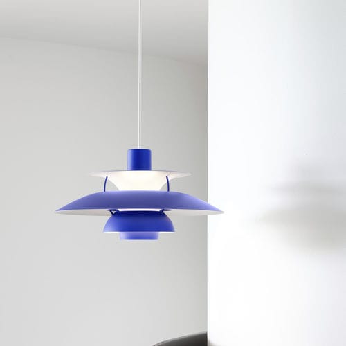 Lampada a sospensione - PH 5 MONOCHROME - Louis Poulsen - in alluminio laccato / contemporanea / con cavo