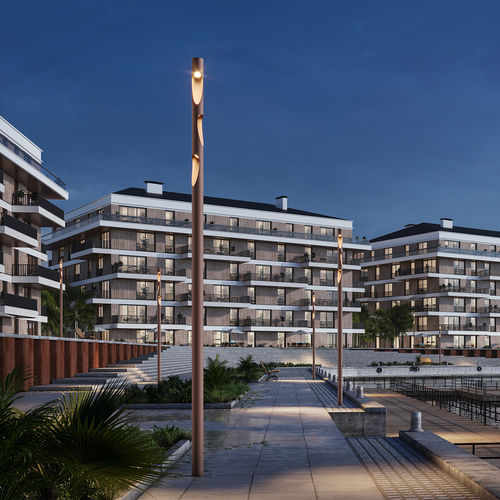 Lampione urbano - FLINDT PLAZA - Louis Poulsen - contemporaneo / in alluminio / in policarbonato