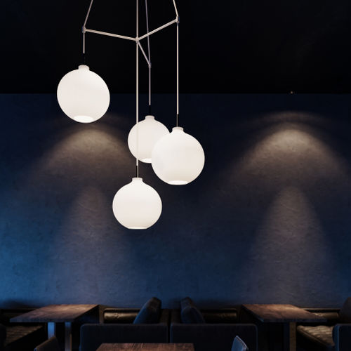 Lampada a sospensione - DEPENDANT - Louis Poulsen - in alluminio / in ottone / in policarbonato