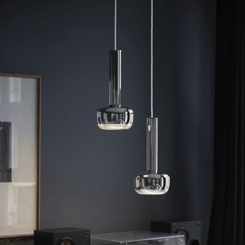 Lampada a sospensione - VL 56 - Louis Poulsen - in ottone lucidato / in cromo / contemporanea
