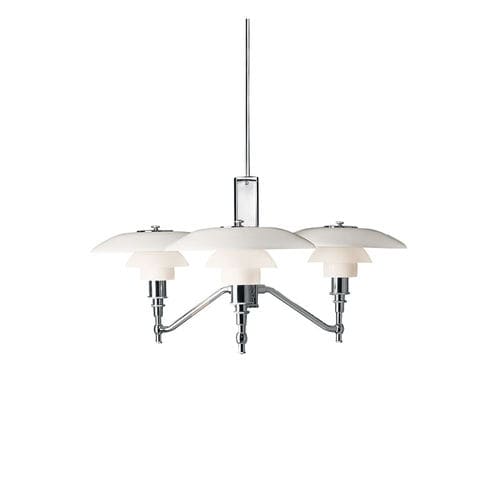 Lampadario contemporaneo - PH 3/2 ACADEMY - Louis Poulsen - in vetro / in ottone / in cromo