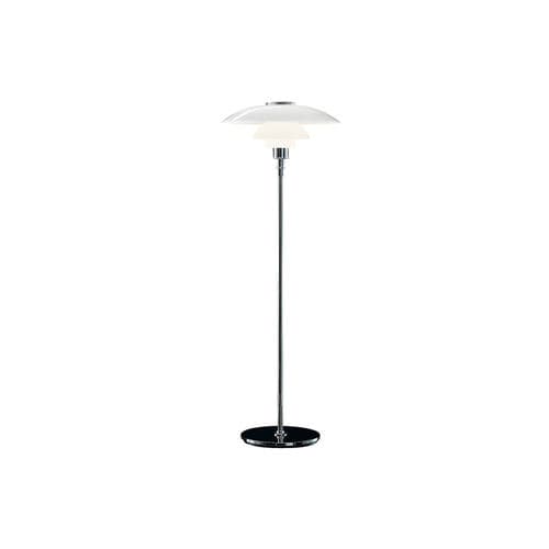 Lampada da terra - PH 4½-3½ - Louis Poulsen - in alluminio / in ottone / in vetro