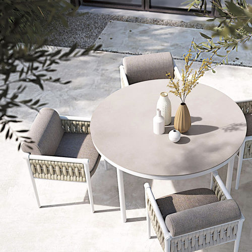Sedia da pranzo contemporanea - DANDY 2.0 - Atmosphera - da esterno / in tessuto / in corda