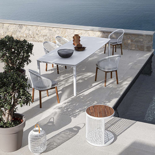 Tavolo contemporaneo - DULTON  - Atmosphera - in HPL / in ceramica / con supporto in alluminio