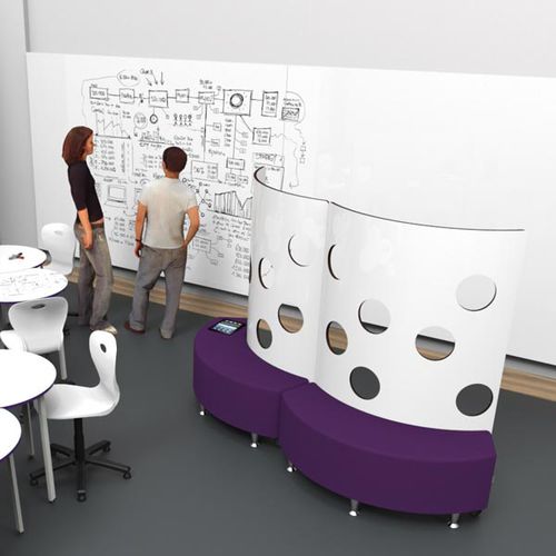 Tabellone bianco - LEARNINGSURFACE®  - Spaceoasis - da parete / per ufficio / per scuola