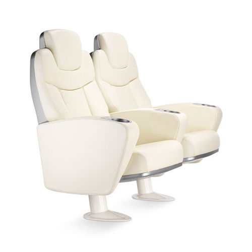 Poltrona per cinema in pelle - SMART FIX 13010 - Figueras International Seating - in schiuma di poliuretano / in polipropilene / per teatro