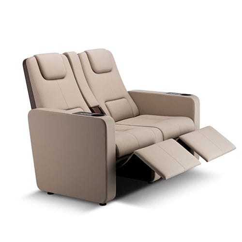 Poltrona per cinema in schiuma di poliuretano - RIVA TWIN HERITAGE 4303 - Figueras International Seating - home cinema / per uso residenziale / beige