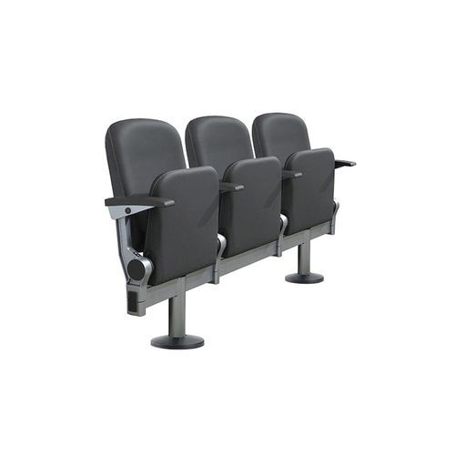 Poltrona per auditorium contemporanea - MINISPACE 5064 FIX - Figueras International Seating - in schiuma di poliuretano / in ghisa di alluminio / pieghevole