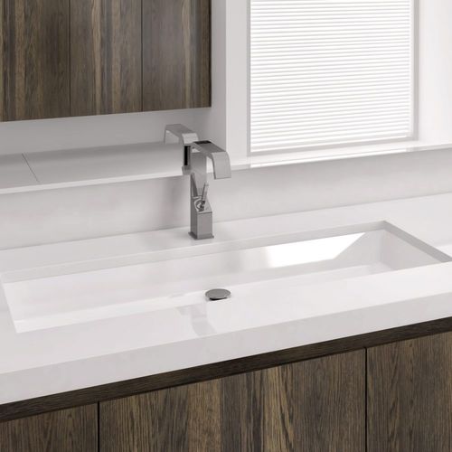 Lavabo sottopiano - VC 836U - WETSTYLE - in composito / in quarzo / rettangolare