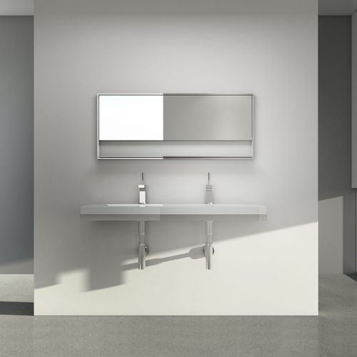 Specchio da bagno a muro - C 1958 - WETSTYLE - contemporaneo / rettangolare / in acciaio inossidabile