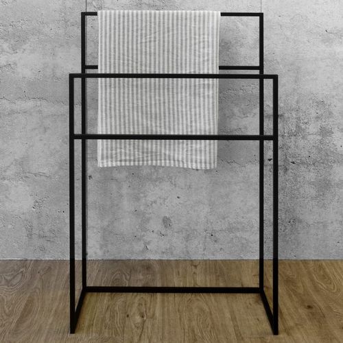 Portasalviette a 3 barre - 22TH - WETSTYLE - da terra / in acciaio inossidabile / nero