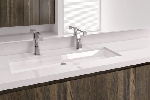 Lavabo sottopiano - VC 842U - WETSTYLE - in composito / con miscelatore / doppio