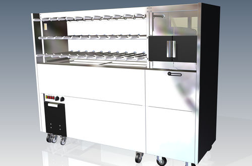 Grill a carbonella - CM35 PLUS + BRAZIER - ELANGRILL - a pavimento / professionale