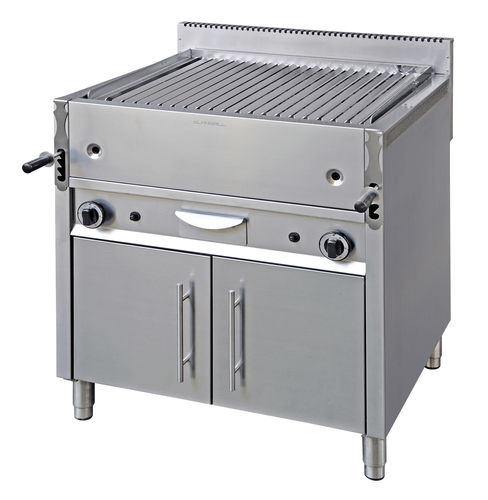 Grill a gas - LAVA ROCK-GAS  GRILL MOD.800B - ELANGRILL - a pavimento / professionale