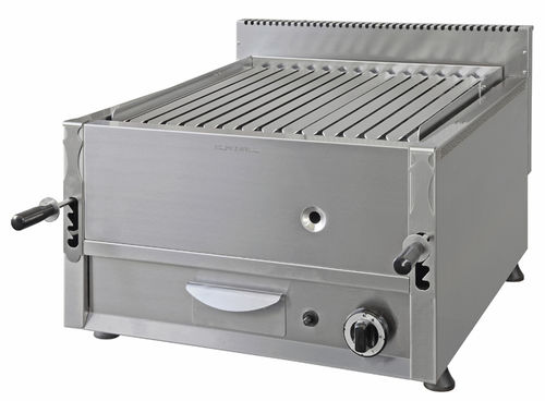 Grill a gas - GRIGLIA PIETRA LAVICA GAS MOD.650 - ELANGRILL - da bancone / professionale