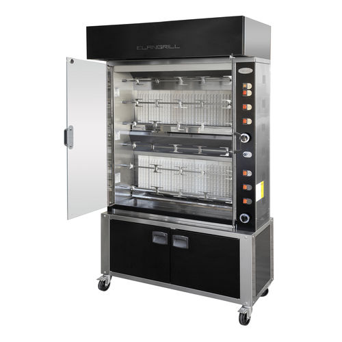 Girarrosto a gas - ELBA PLUS MOD.36/P BLACK GAS  - ELANGRILL - elettrico