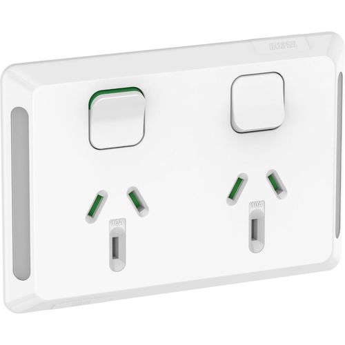 Presa interbloccata - PRO TWIN - Clipsal - di corrente / doppia / da incasso