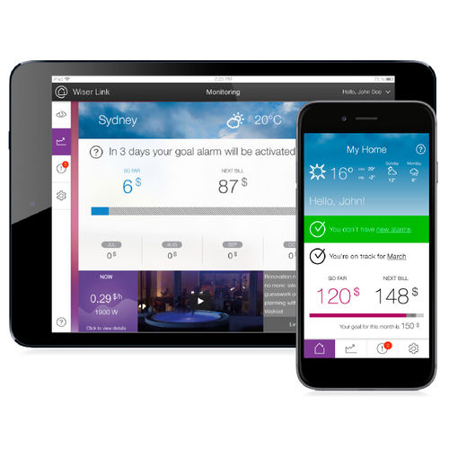 Software di monitoraggio - WISER LINK - Clipsal - di gestione / per impianto domotico / per smartphone