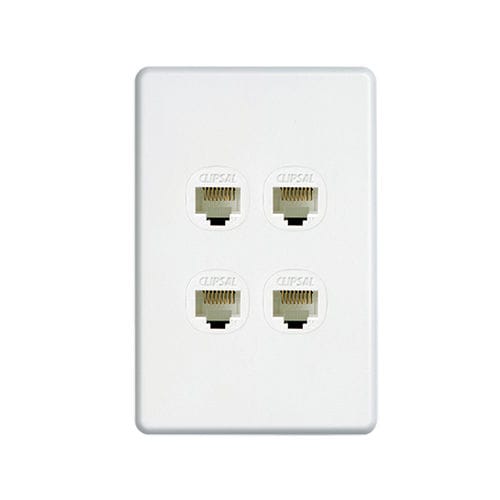 Presa multimediale - SLIMLINE SC2000 - Clipsal - informatica / da parete / contemporanea