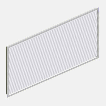 Griglia di ventilazione in alluminio - HDF  - HALTON - rettangolare / per soffiaggio e ripresa d'aria