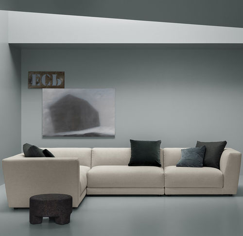 Divano modulare - BORDER UP - md house - contemporaneo / in velluto / con rivestimento rimovibile