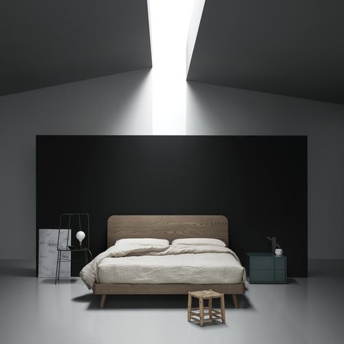 Letto matrimoniale - READY - md house - contemporaneo / con testiera / in legno laccato