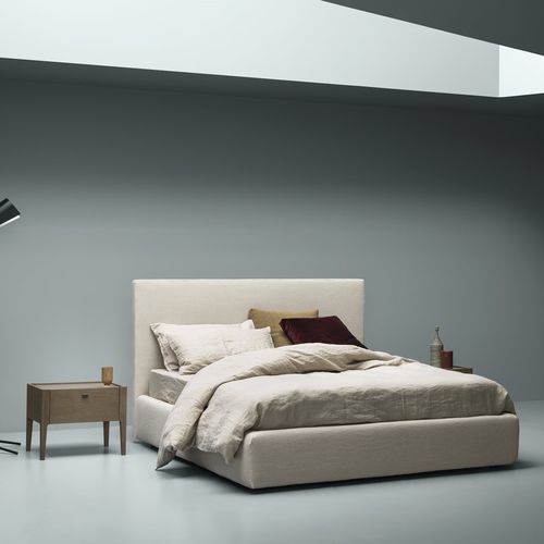 Letto matrimoniale - SPACE - md house - contemporaneo / imbottito / con testiera